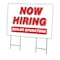 Signmission Now Hiring Boiler Operators Yard & Stake outdoor plastic coroplast window, C-2436 BOILER OPERATORS C-2436 BOILER OPERATORS - alternate 1